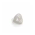 LARGE MOTHER OF PEARL RING WITH HEART-SHAPED SIDE ZIRCON