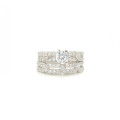 SILVER ZIRCON RING 2 pieces