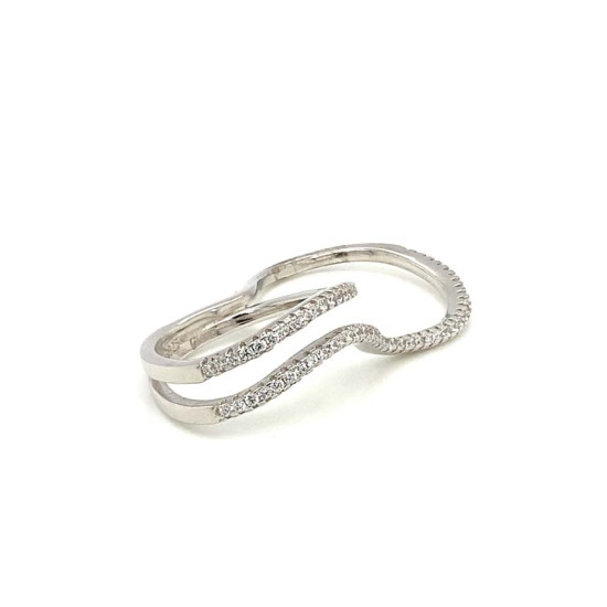 silver zircon ring silver zircon ring