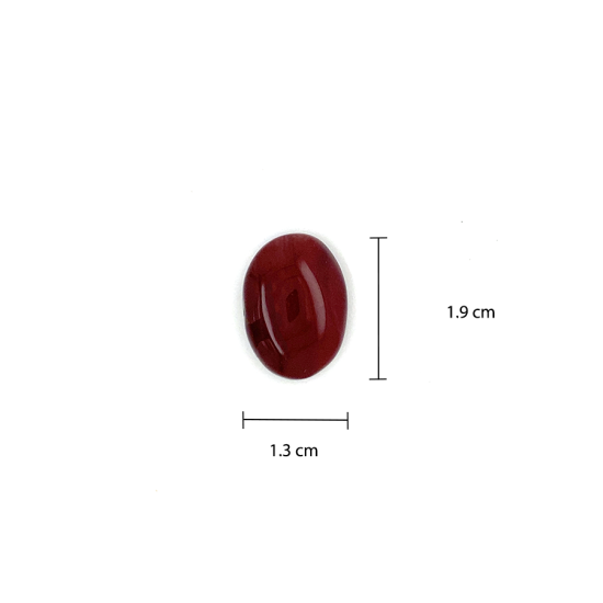 RUBY ZOISITE OVAL SHAPED STONE