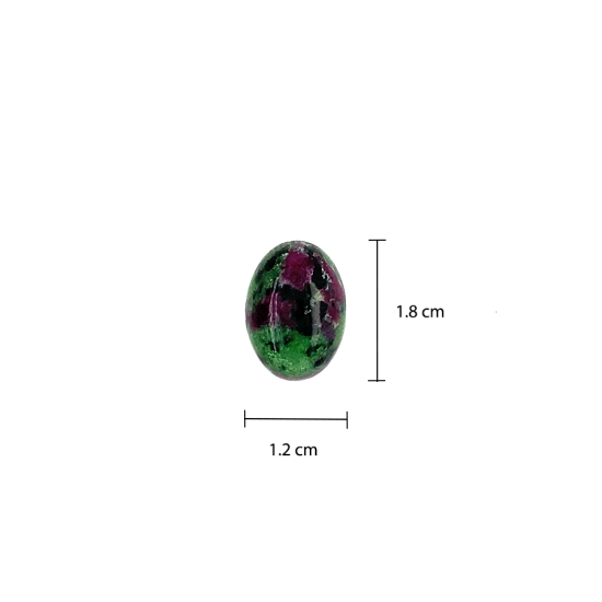 RUBY ZOISITE OVAL SHAPED STONE